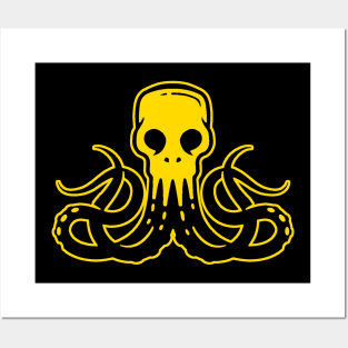 Octopus Skull Posters and Art